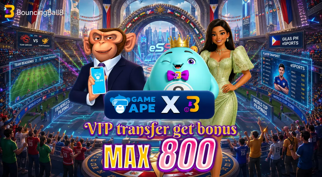 BB8 GameApe x BouncingBall8 VIP transfer get bonus MAX 800