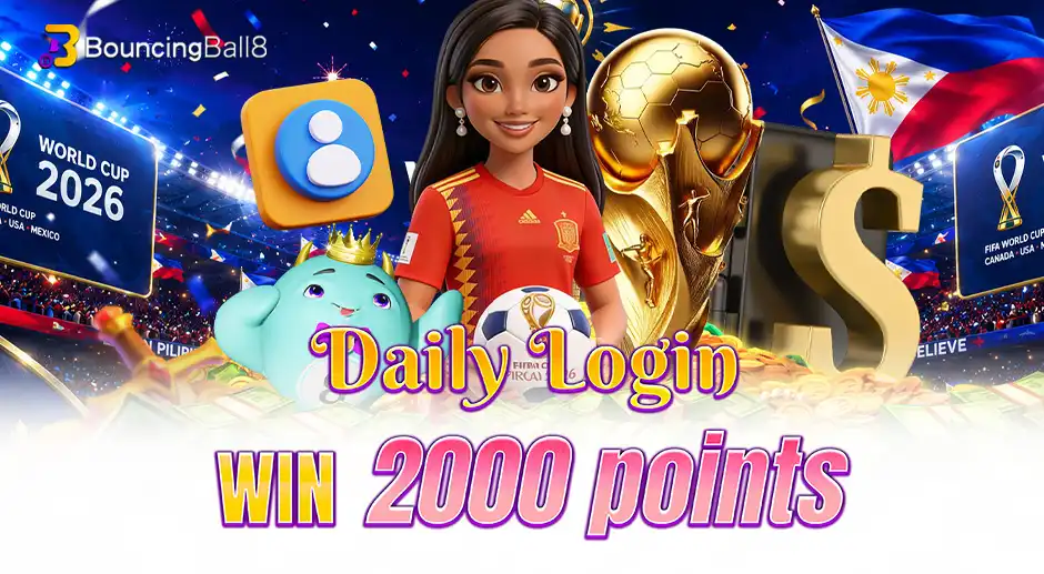 Daily Log In Win 2000 Points