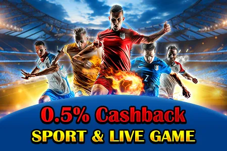 JLK Live Game、Sport 0.5% cashback