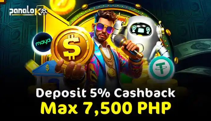 Deposit 5% Cashback MAX 5000 PHP